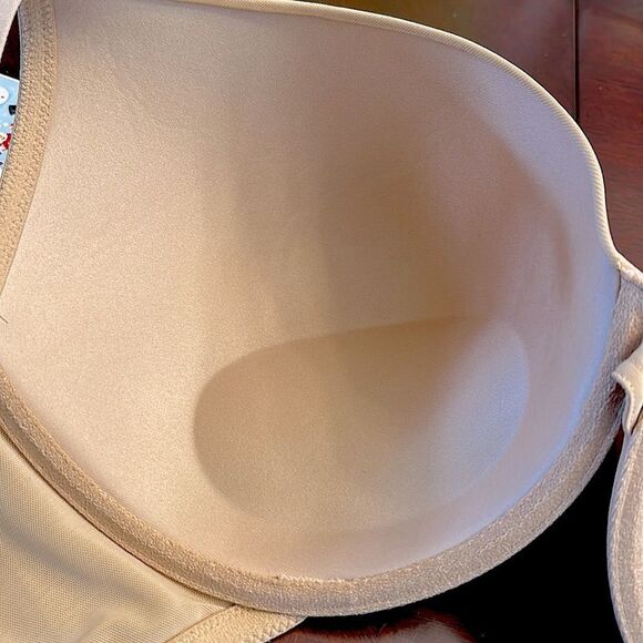 Cacique Bra 46DD Deep Plunge Beige Nude - Picture 9 of 15